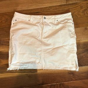 DEAR JOHN WHITE JEAN MINI SKIRT